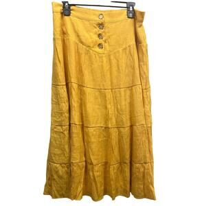 Vintage King Road Maxi Skirt Honey Gold Womens Size XL Style 5121499